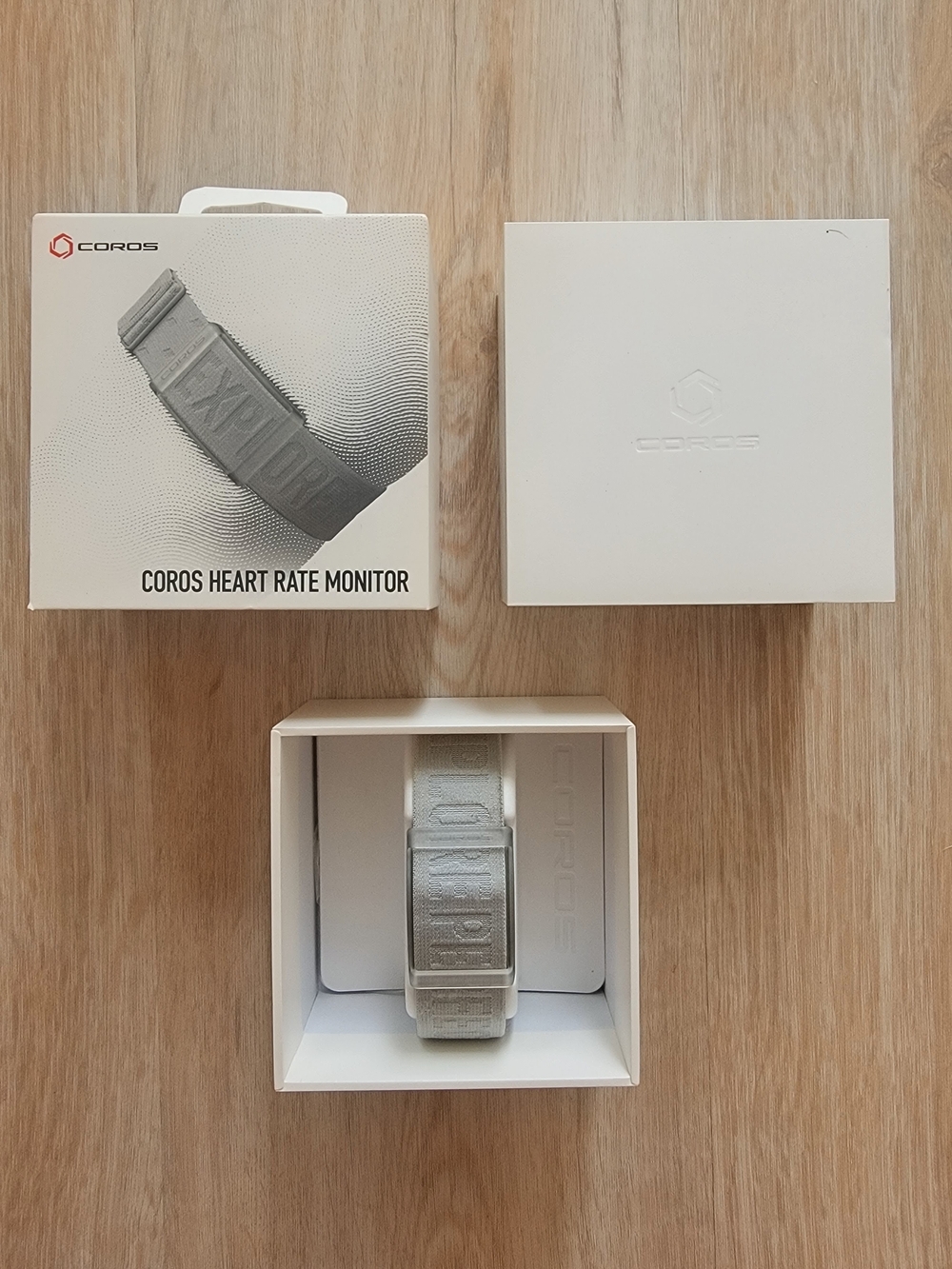 COROS Silver Heart Rate Monitor Wristband - Comfortable Fitness Clip